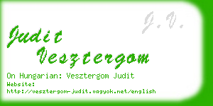 judit vesztergom business card